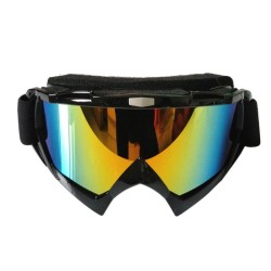 Ochelari unisex ski, snowboard si multe alte sporturi, rama neagra - lentila multicolora, O1NM